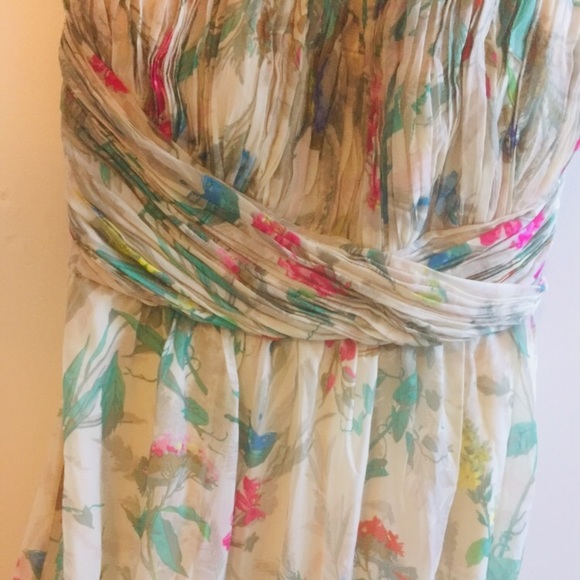 🎈NWT Ted Baker Strapless Printed Maxi Dress/Gown - Picture 8 of 8